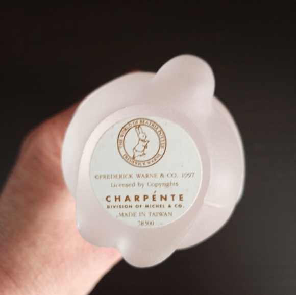 Charpente Peter Rabbit Frosted Glass Figurine Beatrix Potter 1997 - Picture 6 of 11